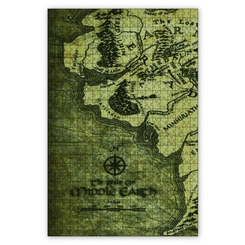 Cakapuzzle Yüzüklerin Efendisi Harita 500 Parça Puzzle