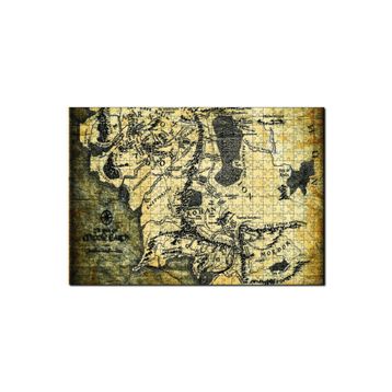 Cakapuzzle Yüzüklerin Efendisi Harita Mdf 120 Parça Puzzle