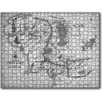 Cakapuzzle Yüzüklerin Efendisi Harita Mdf 255 Parça Puzzle