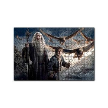 Cakapuzzle Yüzüklerin Efendisi Hobbit Ve Gandalf Görseli 120 Parça Ahşap Puzzle