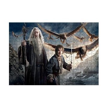 Cakapuzzle Yüzüklerin Efendisi Hobbit Ve Gandalf Görseli 120 Parça Ahşap Puzzle