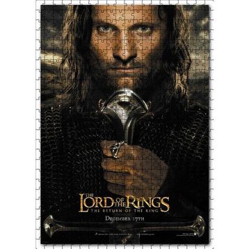 Cakapuzzle Yüzüklerin Efendisi Kralın Dönüşü Aragorn Ahşap 500 Parça Puzzle