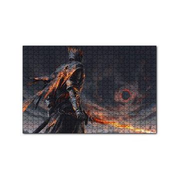 Cakapuzzle Yüzüklerin Efendisi Nazgul ve Ateş Kılıcı 120 Parça Ahşap Puzzle