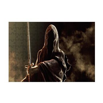 Cakapuzzle Yüzüklerin Efendisi Nazgul Yakın Plan 120 Parça Ahşap Puzzle
