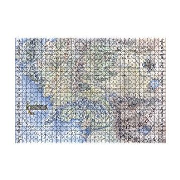 Cakapuzzle Yüzüklerin Efendisi Ortadünya Haritası 120 Parça Ahşap Puzzle