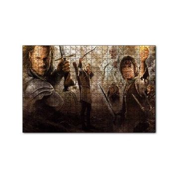 Cakapuzzle Yüzüklerin Efendisi Tüm Karakterler Kompozisyon 120 Parça Ahşap Puzzle