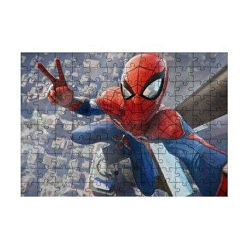 Cakapuzzle Zafer İşaretli Örümcek Adam 120 Parça Ahşap Puzzle