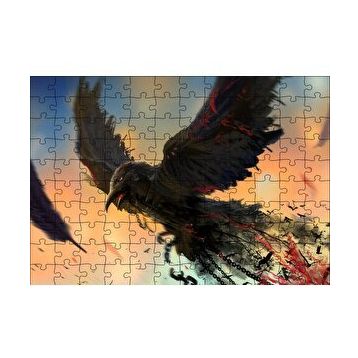 Cakapuzzle Zincirlerinden Kurtulan Karga 120 Parça Ahşap Puzzle