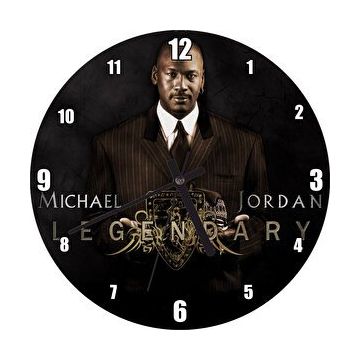 Cakasaat 5000219364 Efsanevi Michael Jordan Takım Elbiseli Duvar Saati
