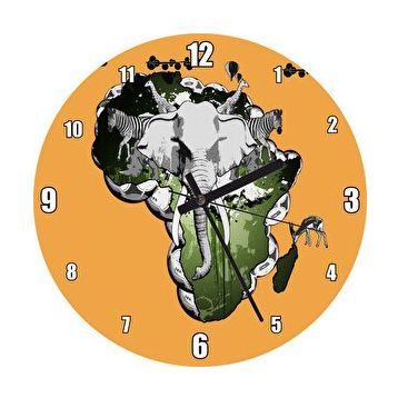 Cakasaat Afrika Kıtası Kültürü Kompozisyon Duvar Saati