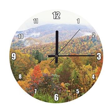 Cakasaat Appalachian Dağlarında Sonbahar Renkleri Duvar Saati