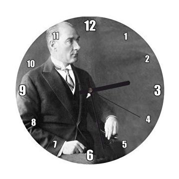 Cakasaat Atatürk Smokinli Modern Duvar Saati