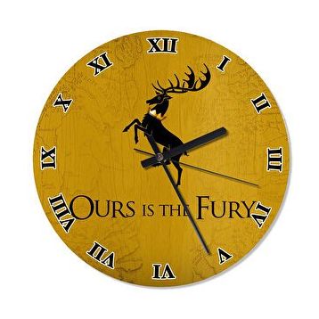Cakasaat Baratheon Game Of Thrones Retro Duvar Saati