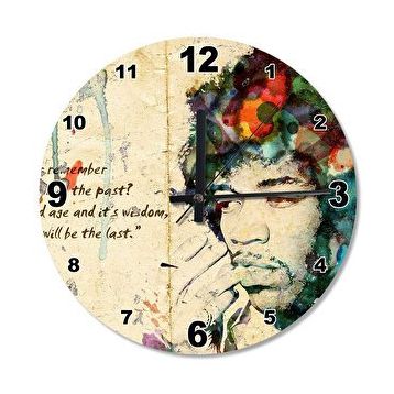 Cakasaat Bob Marley Ahşap Duvar Saati