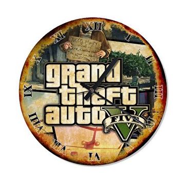 Cakasaat Büyük Otomobil Hırsızlığı Analog Duvar Saati