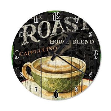 Cakasaat Cappuccino Kahve Zamanı Duvar Saati