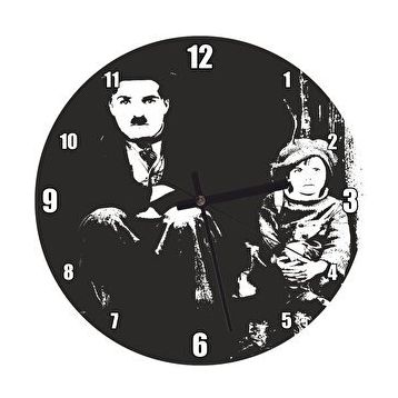 Cakasaat Charlie Chaplin Çocuk Duvar Saati