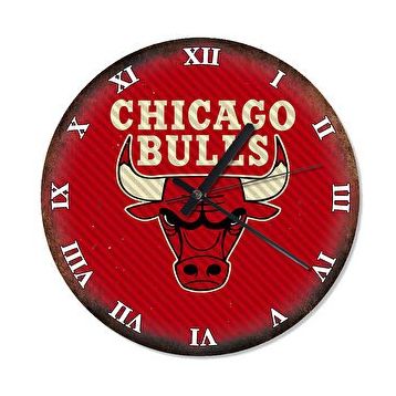Cakasaat Chicago Bulls Şekilli Duvar Saati