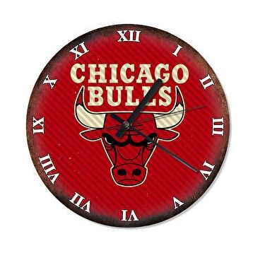 Cakasaat Chicago Bulls Şekilli Duvar Saati