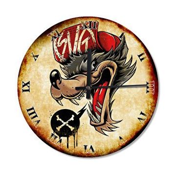Cakasaat Coyote Çakal Analog Duvar Saati