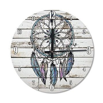 Cakasaat Dream Catcher Ahşap Duvar Saati