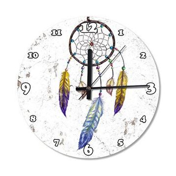 Cakasaat Dream Catcher Ahşap Duvar Saati