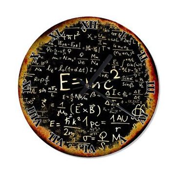 Cakasaat E=mc2 Albert Einstein Şekilli Duvar Saati