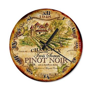 Cakasaat Eski Zeminde Pinot Noir Bağı Duvar Saat