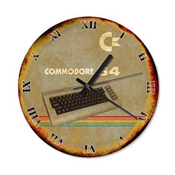 Cakasaat Eskimiş Zeminde Commodore 64 Duvar Saati