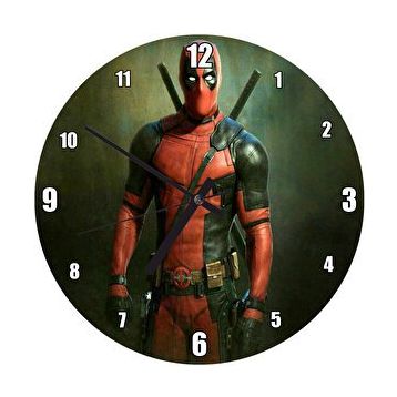 Cakasaat Film Karekteri Savaşçı Deadpool Duvar Saati