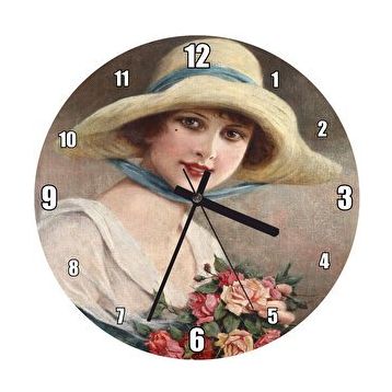 Cakasaat François Martin Kavel Fransa 1861 1931 Catherine La Rose Görsel Duvar Saati
