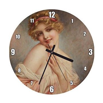Cakasaat François Martin Kavel Fransa 1861 1931 Catherine La Rose Resim Duvar Saati