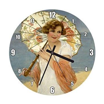 Cakasaat François Martin Kavel Fransa 1861 1931 Catherine La Rose Yaz Şemsiyeli Duvar Saati