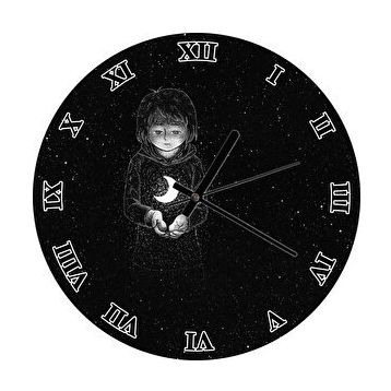 Cakasaat Gece Yıldızlar Çocuk Duvar Saati