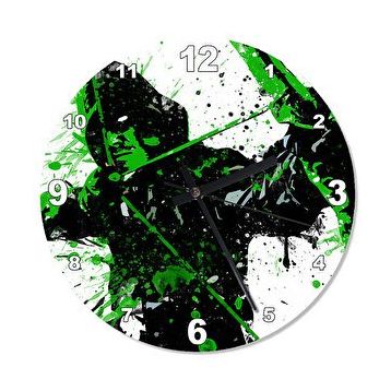 Cakasaat Green Arrow Şekilli Duvar Saati