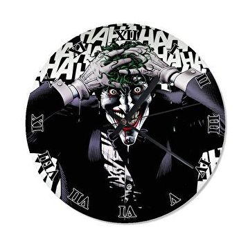 Cakasaat Gülen Joker Baskılı Duvar Saati