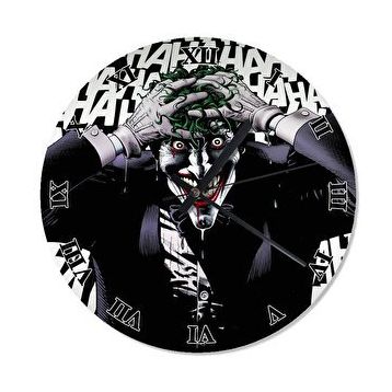 Cakasaat Gülen Joker Baskılı Duvar Saati