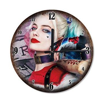Cakasaat Harley Quinn Güzelliği Baskılı Duvar Saati
