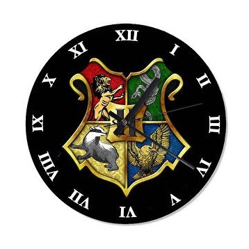 Cakasaat Harry Potter Amblemi Retro Duvar Saati