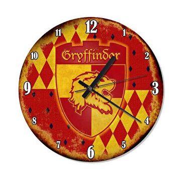 Cakasaat Harry Potter Gryfindor Arma Akarlı Duvar Saati