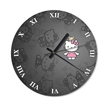 Cakasaat Hello Kitty Alice Tasarım Duvar Saati