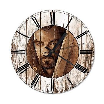 Cakasaat Hobbit Thorin Meşekalkan Duvar Saati