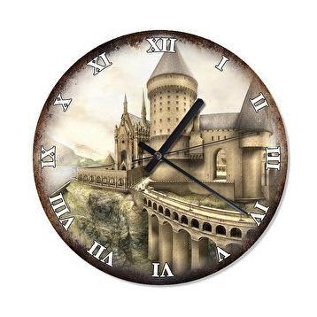 Cakasaat Hogwarts Kalesi Özel Tasarım Duvar Saati