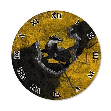 Cakasaat Hufflepuff Harry Potter Duvar Saati