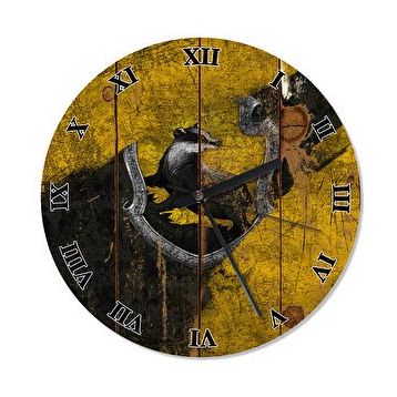 Cakasaat Hufflepuff Harry Potter Şekilli Duvar Saati