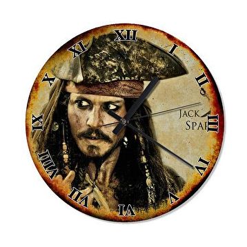 Cakasaat Jack Sparrow Çocuk Odası Duvar Saati