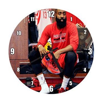 Cakasaat James Harden Houston Basketbolcu Duvar Saati
