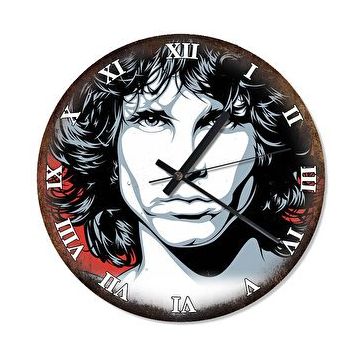 Cakasaat Jim Morrison Desenli Duvar Saati