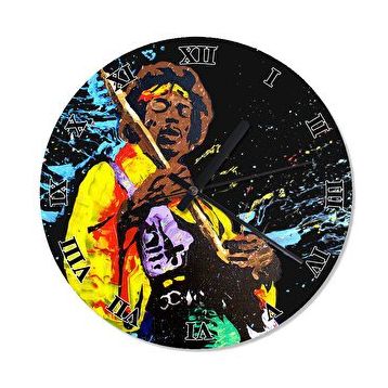 Cakasaat Jimi Hendrix Analog Duvar Saati