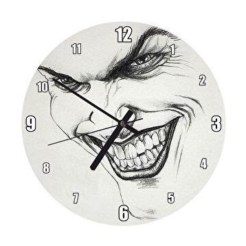 Cakasaat Joker Karakalem Çalışması Görseli Duvar Saati